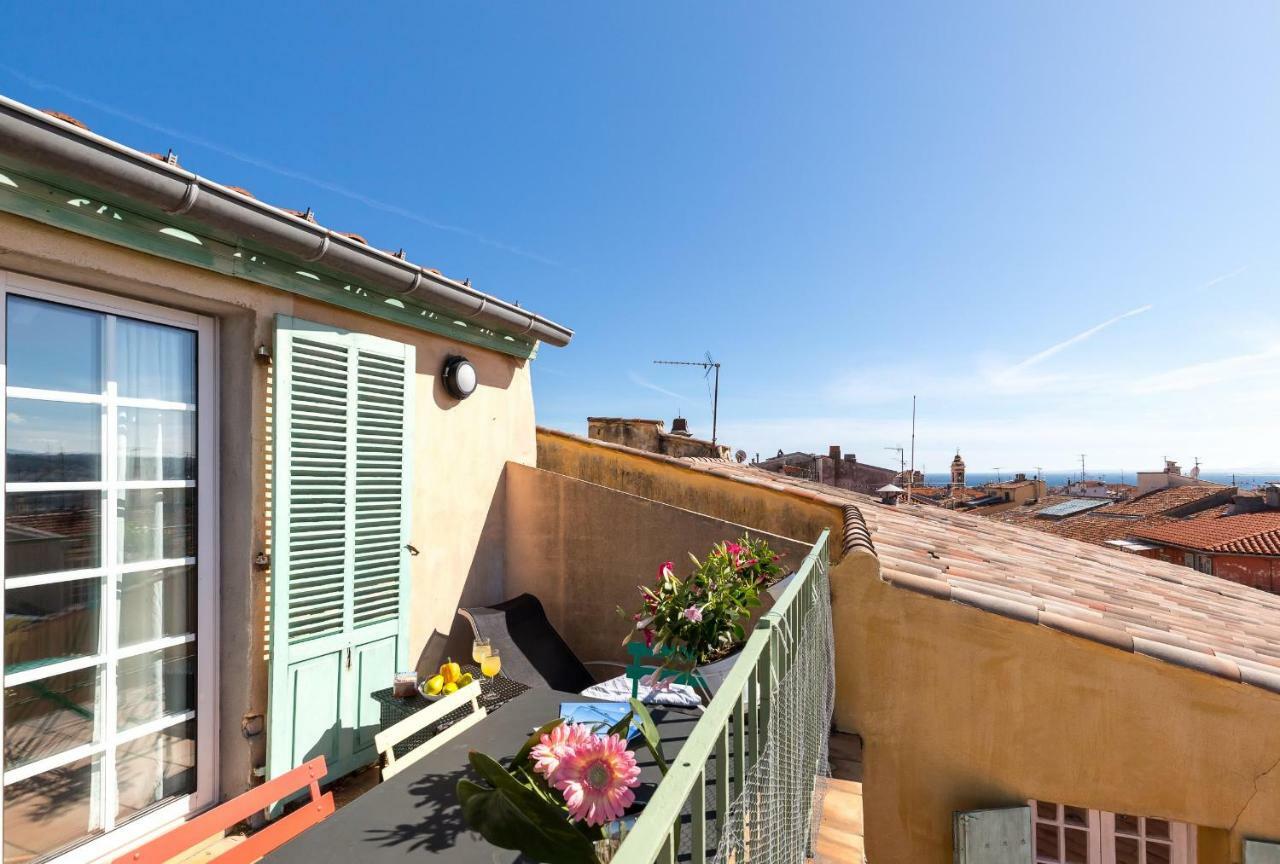 La Croix - F3, Terrasse Vue Panoramique, Vieux-Nice Old Town And Terrace Exterior foto